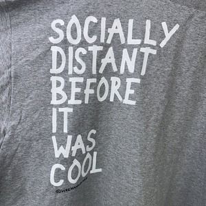 Wren + Glory “SOCIALLY DISTANT” PAINTED SWEATER Size Small MSRP $215